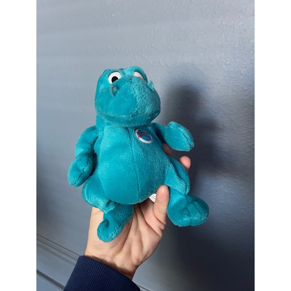 Planet Hollywood Turquoise‎ Dinosaur Plush Toy Small Stuffed Animal